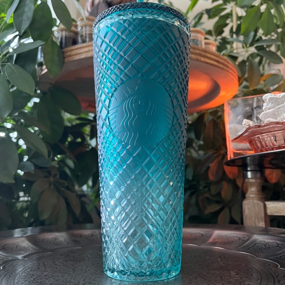 STARBUCKS 2023 24 oz Green Ombre Jeweled Tumbler - Picture 6 of 8